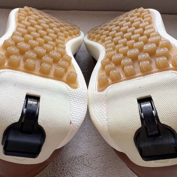 ZeroTie Backswing Blucher FG WR Brown Leather Golf Shoe Men 8.5 Hands Free - Picture 15 of 16